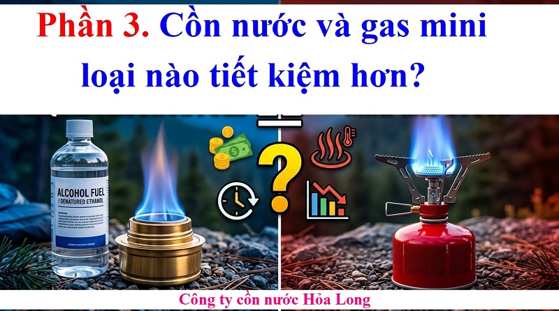 Cồn Nước Và Gas Mini Loại Nào Tiết Kiệm Hơn? So Sánh Chi Tiết Chi Phí Và Hiệu Quả Sử Dụng